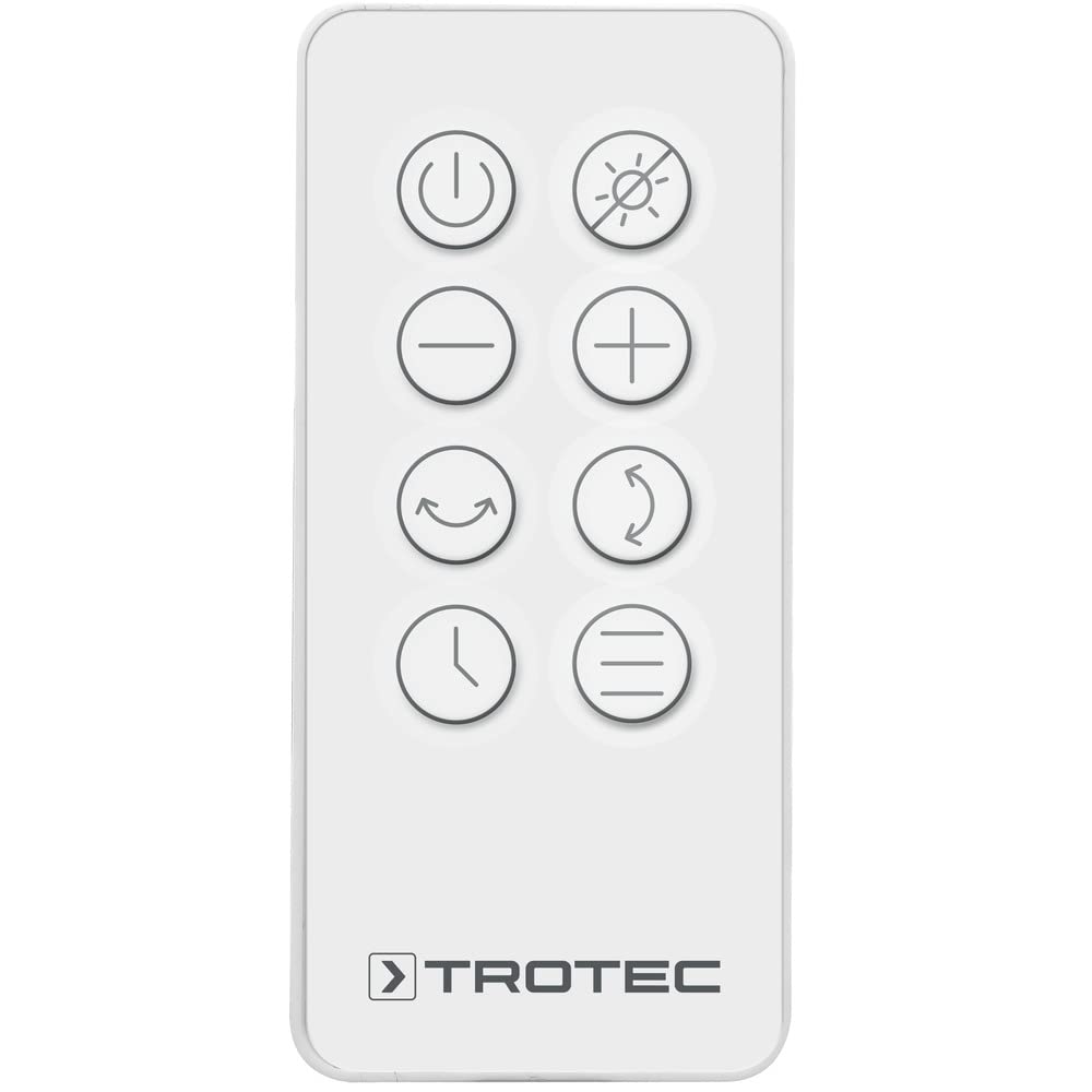 TROTEC 360°-Turbo-Ventilator TVE 100, 26W, 32 Geschwindigkeiten, Duftöl-Diffuser, Timer (1-12 Std), IR-Fernbedienung