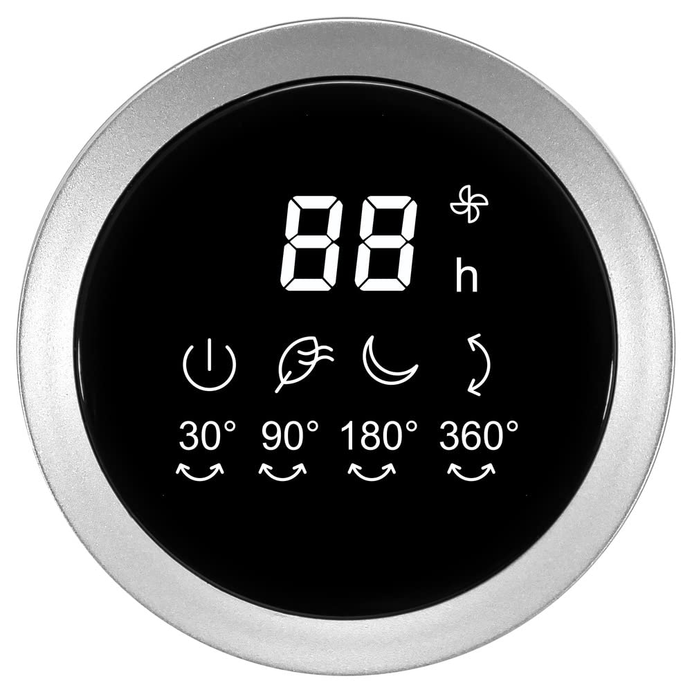 TROTEC 360°-Turbo-Ventilator TVE 100, 26W, 32 Geschwindigkeiten, Duftöl-Diffuser, Timer (1-12 Std), IR-Fernbedienung