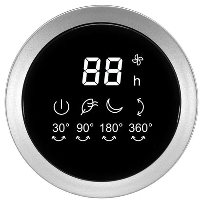TROTEC 360°-Turbo-Ventilator TVE 100, 26W, 32 Geschwindigkeiten, Duftöl-Diffuser, Timer (1-12 Std), IR-Fernbedienung