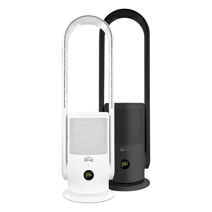 nm djive ARC 2in1 Turmventilator & Luftreiniger HEPA 14, leise, Alexa-kompatibel, App, Fernbedienung, oszillierend, weiß